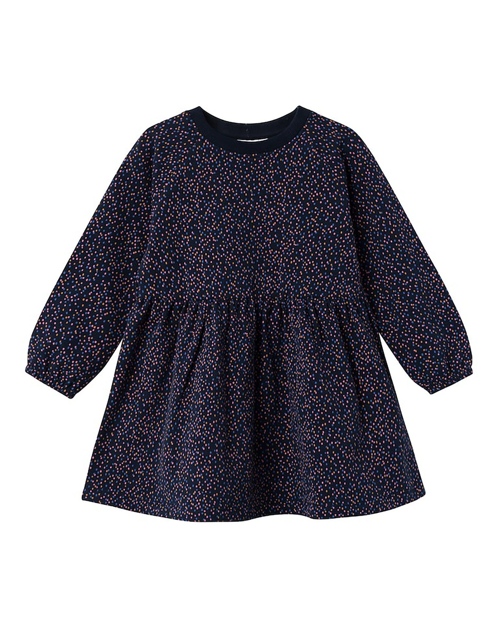 Langarmkleid NMFVOLTA DOTS in dark sapphire