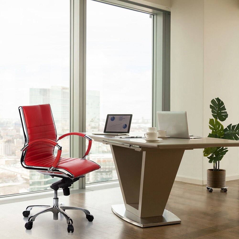 Profi Chefsessel PARMA 10 Leder mit Armlehnen hjh OFFICE