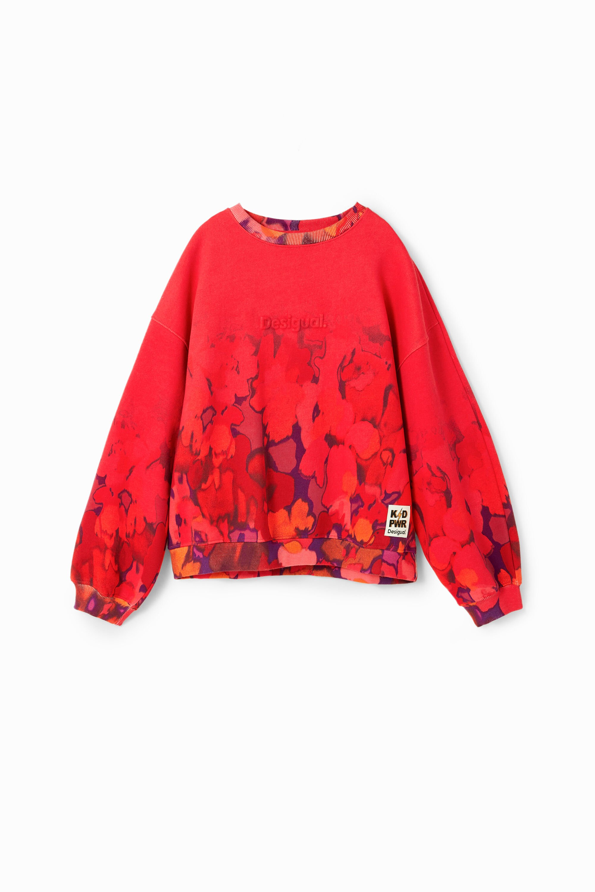 Sweat-shirt fleurs aquarelle