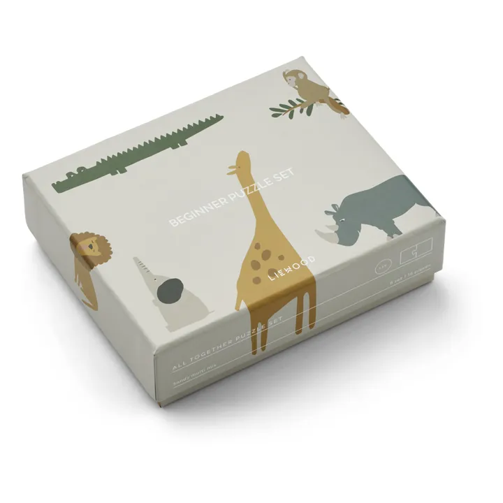 Liewood Puzzles Brett - Set de 8 | All together/Sandy