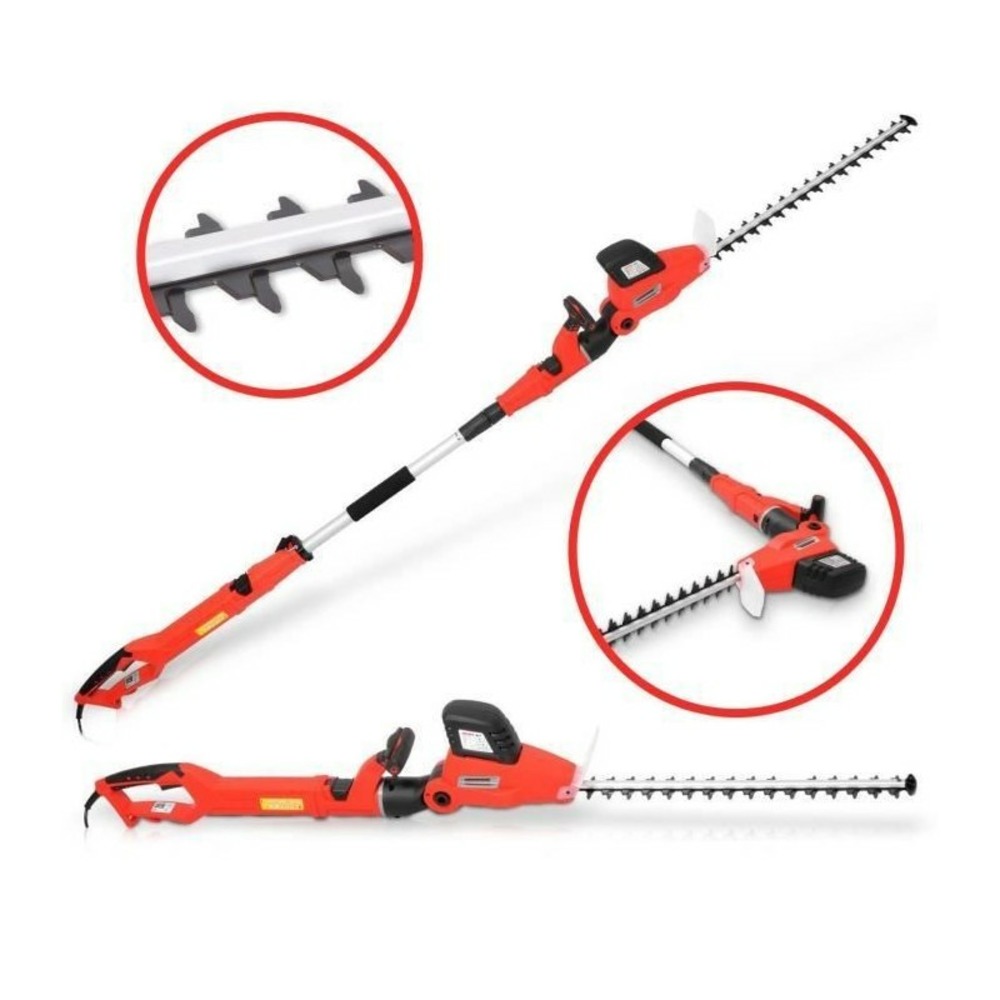 H 675 taille haie telescopique 750 w 2.35 m a 2.80 m double coupe epee
