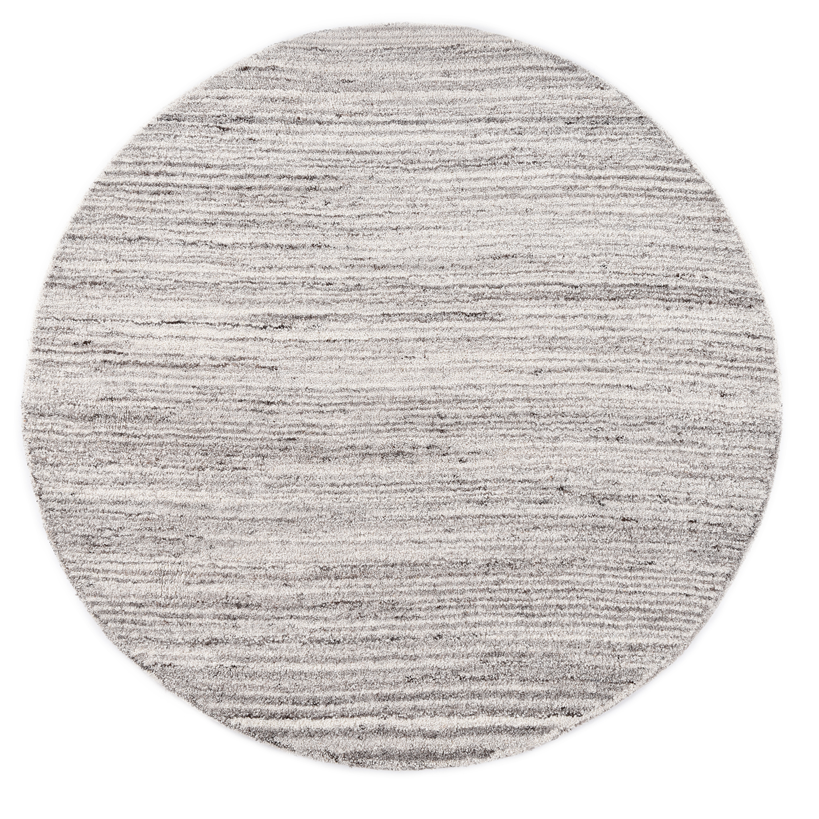 Teppich ROYAL BERBER - grau - rund - handgetuftet - Ø 100 cm