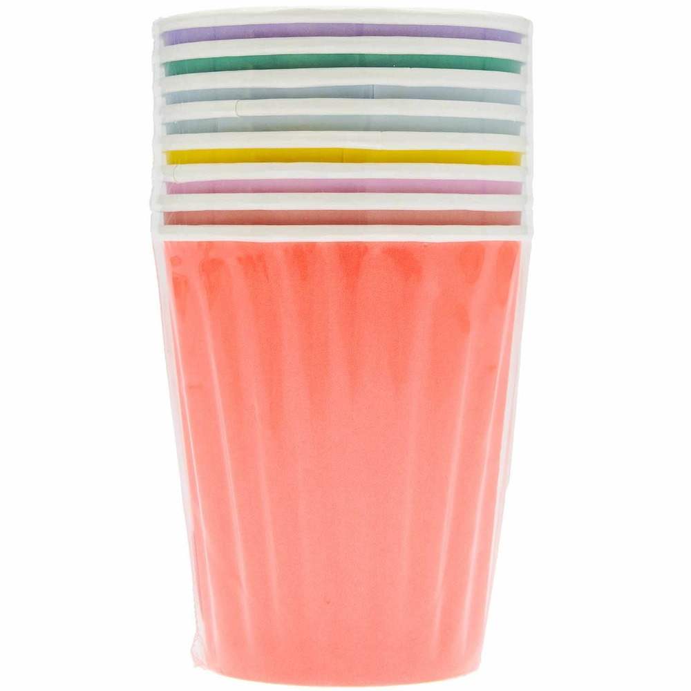 Kit vaisselle jetable multicolore