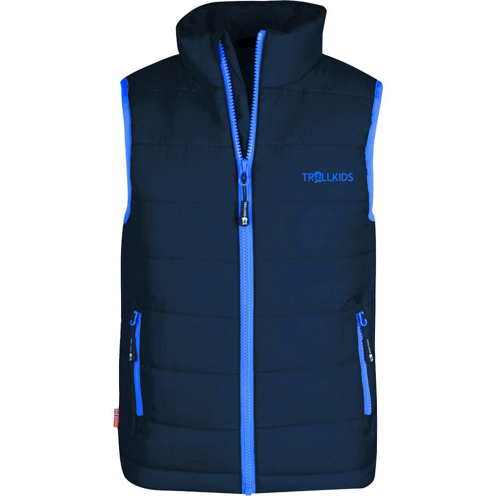 Trollkids Trondheim Weste Kinder navy medium blue