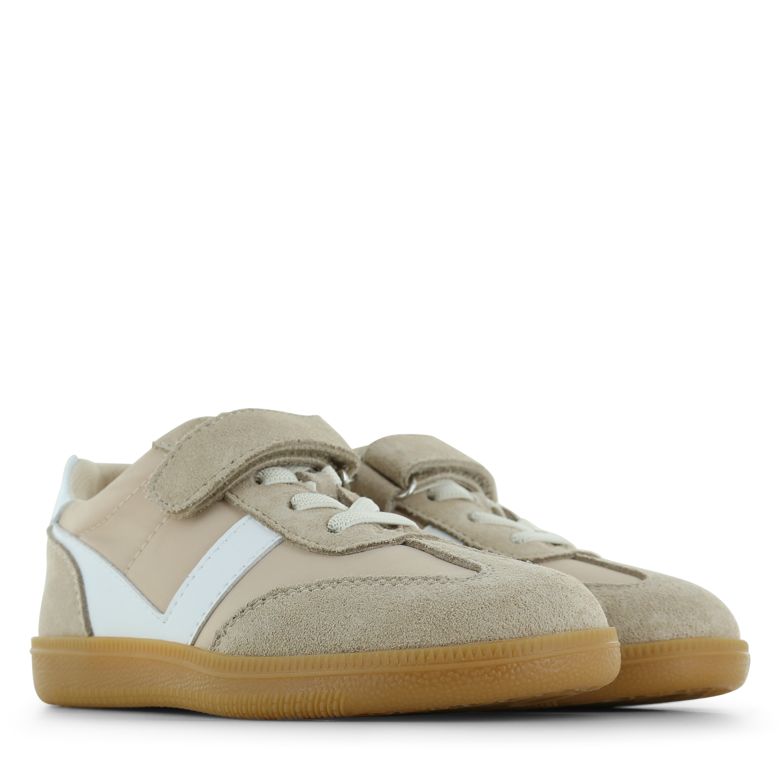 Go Banana’s beige sneaker Microfiber leer, Nylon, Suède | Meisjes schoenen