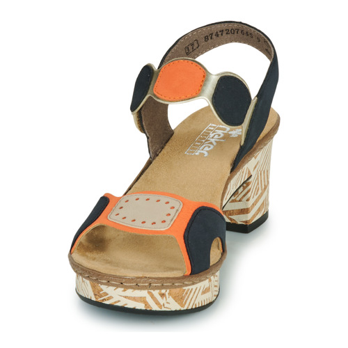 Rieker -  - Marine / Orange / Beige