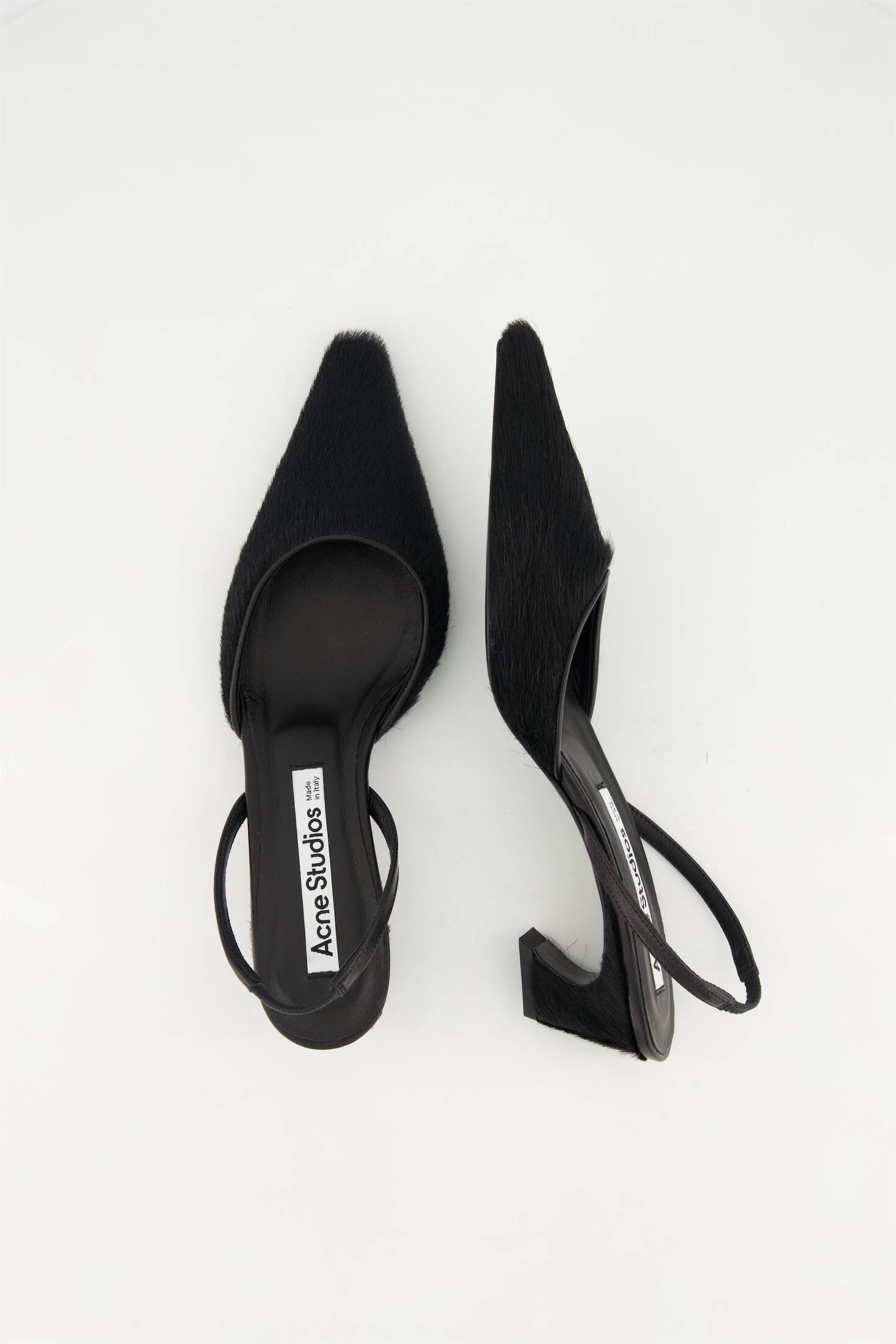 Acne Studios| Damen Slingback Pumps aus Ponyhaar-Leder