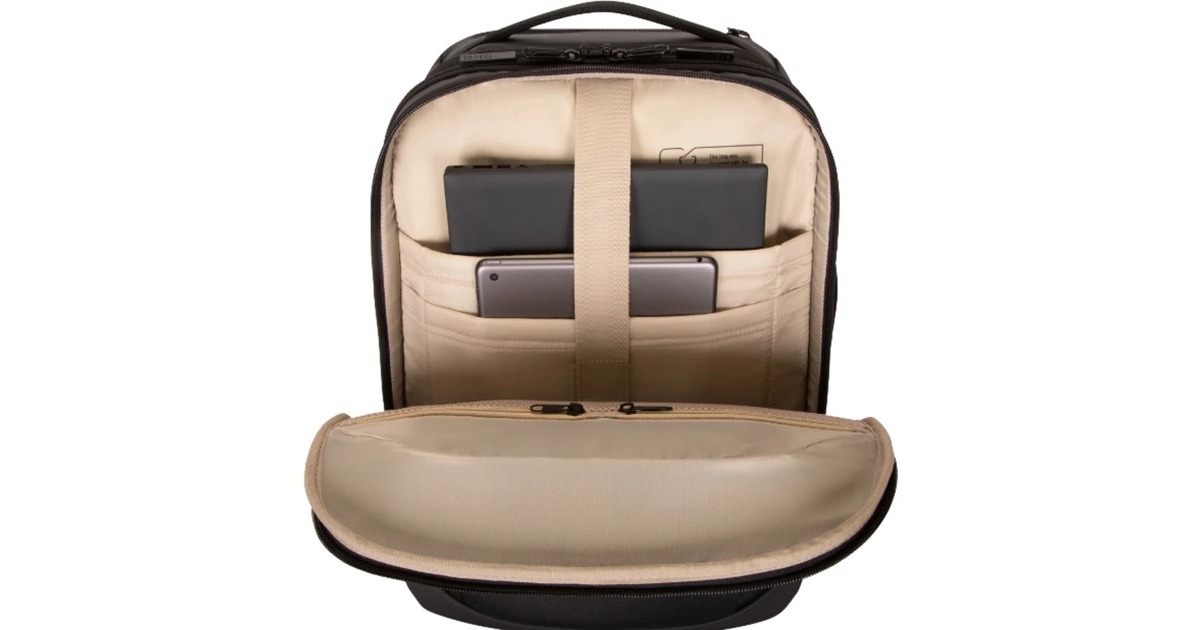 Targus15.6” EcoSmart Mobile Tech Traveler Rolling Backpack trolley  (Zwart)