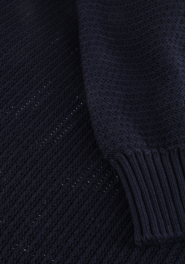 donkerblauwe stone island trui crew neck s00fa