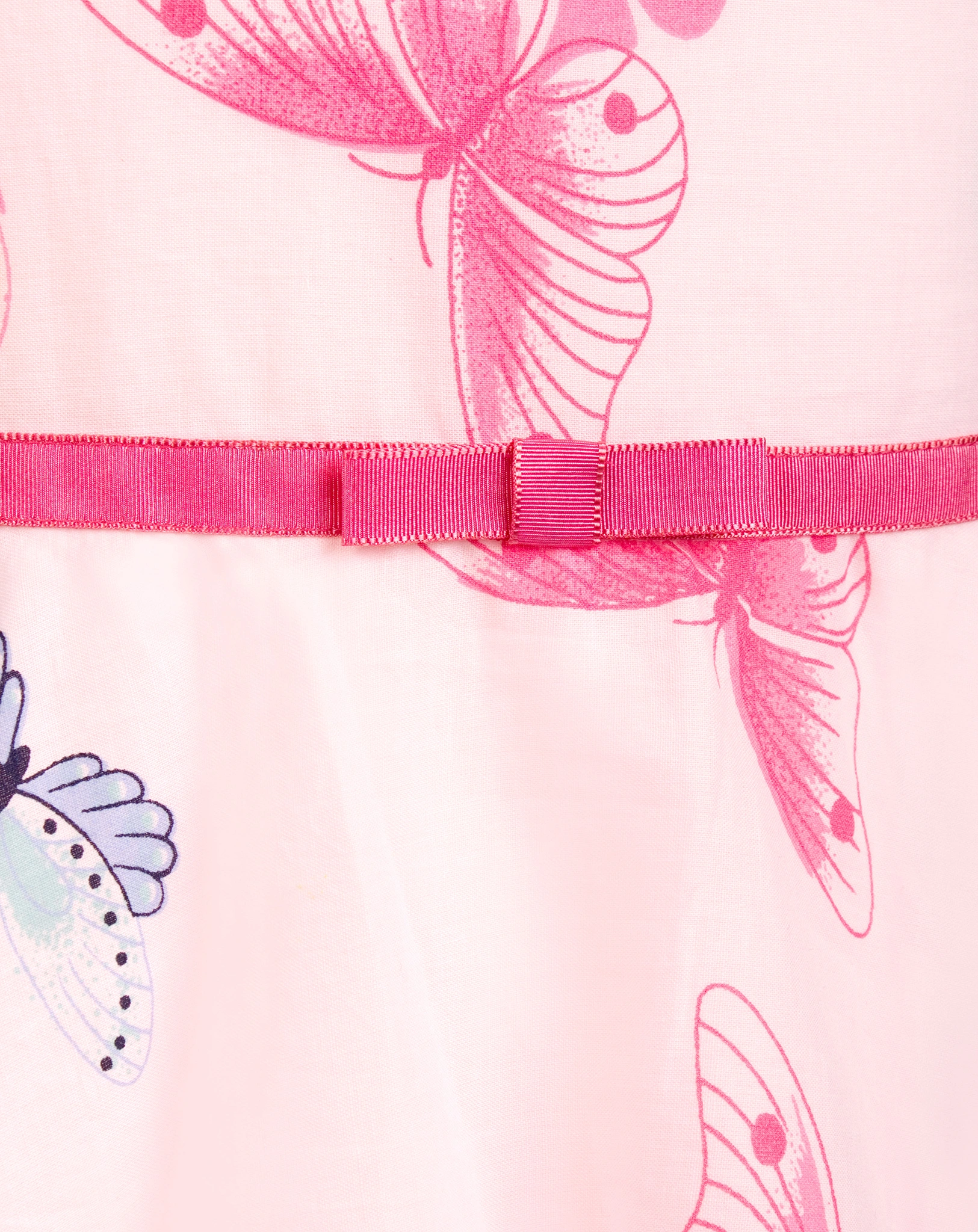 Jersey-Kleid SCHMETTERLINGE ärmellos in rose