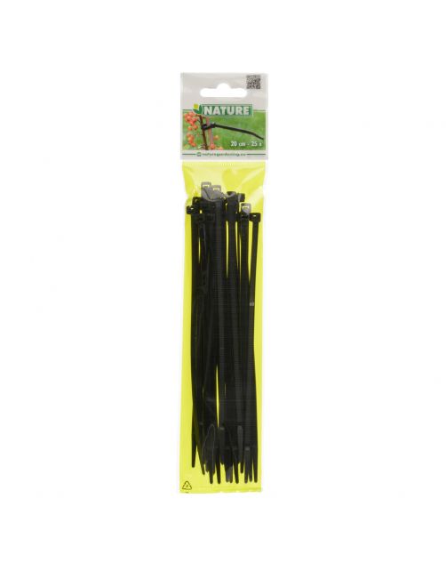 Nature Kabelbinders - Klim-En Geleide Artikel - 0.02x0.48x20 cm Groen 25 stuks