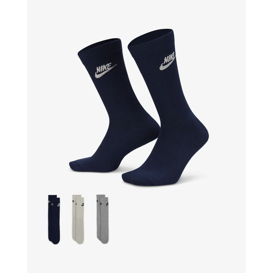Nike Chaussettes NSW Everyday Essential Crew Pack de 3 - Multicolor