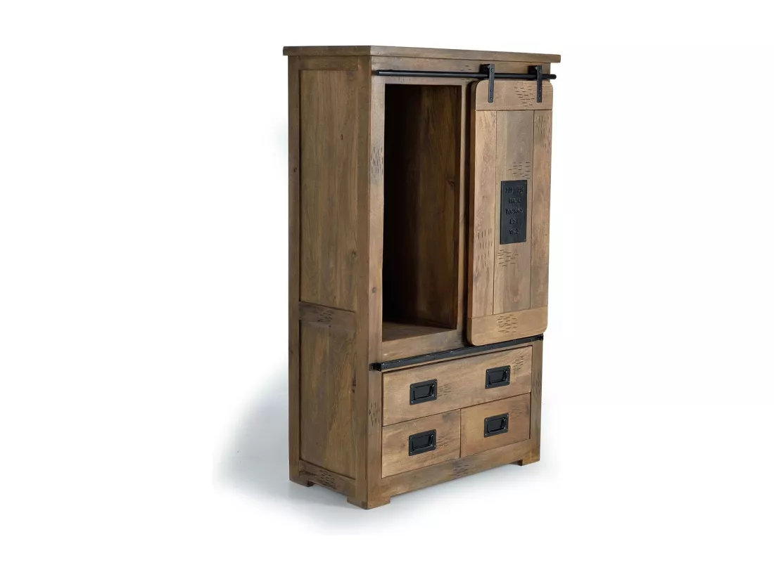 ÉTAGÈRE EN BOIS DE MANGUIER Marrón.Giner y Colomer.150x45x90
