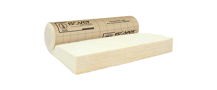 Laine de verre Combles perdus et Plafonds ISOVER ép.280 mm - Rouleau kraft 1,2 x 2,8 m R. 7 m².K/W
