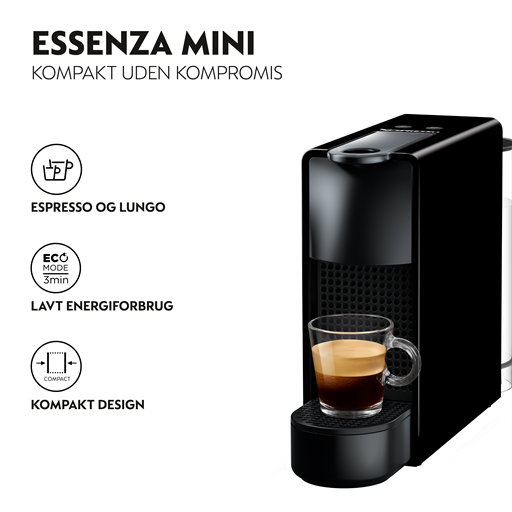 Nespresso Essenza Mini C30 Kaffemaskine, Sort
