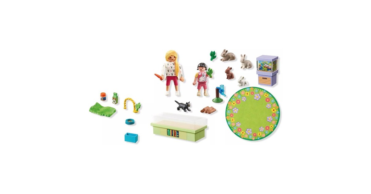 PLAYMOBILMy Life - Konijnenfamilie Constructiespeelgoed  (71753)