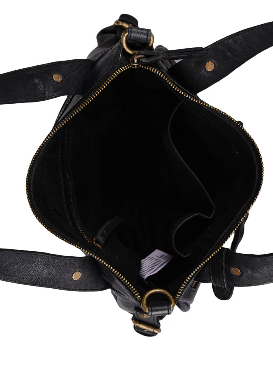 Sac ShoppingCow cuir BASILIC PEPPER
