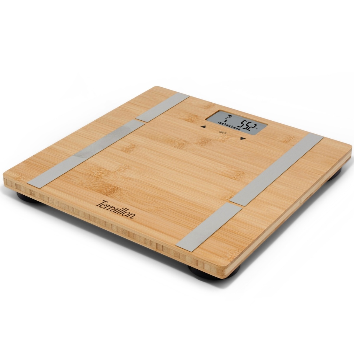 Terraillon Personvåg Bamboo Fit BMI 10-användare, 180 kg