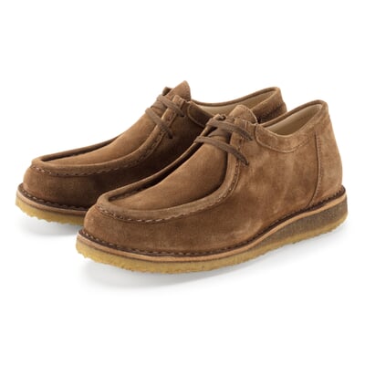 Damen-Halbschuh Velours, Braun