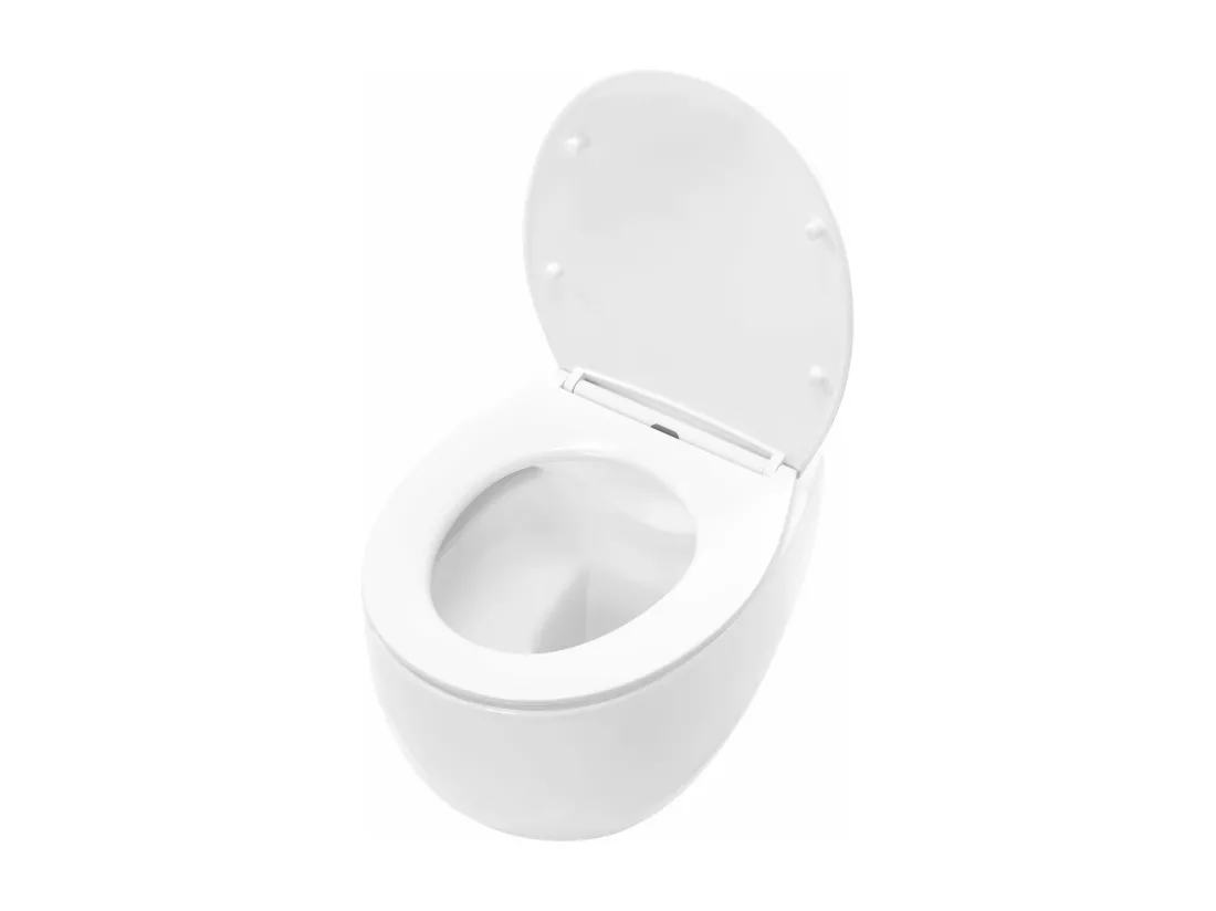 Cuvette Wc Suspendue Rea Lars Rimless Duroplast/Flat/Zm White