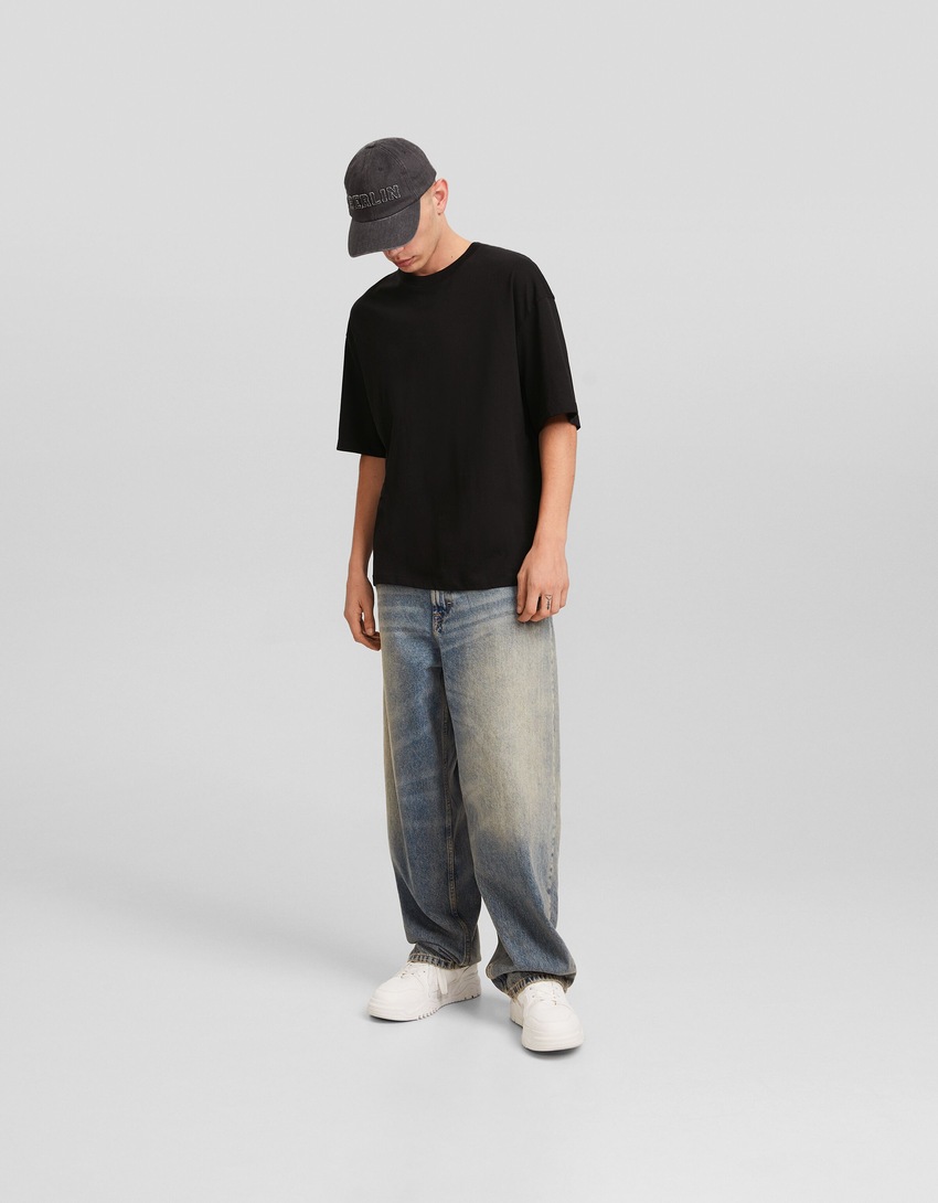 Camiseta de manga curta oversized