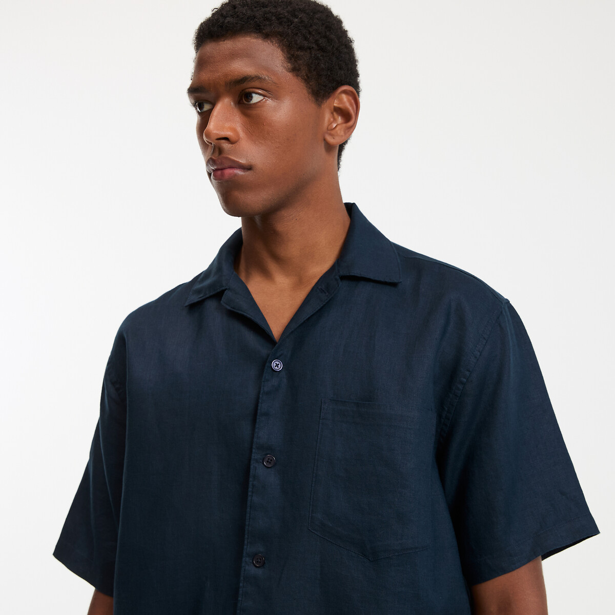 COLEÇÕES LA REDOUTE<br>Camisa reta de linho