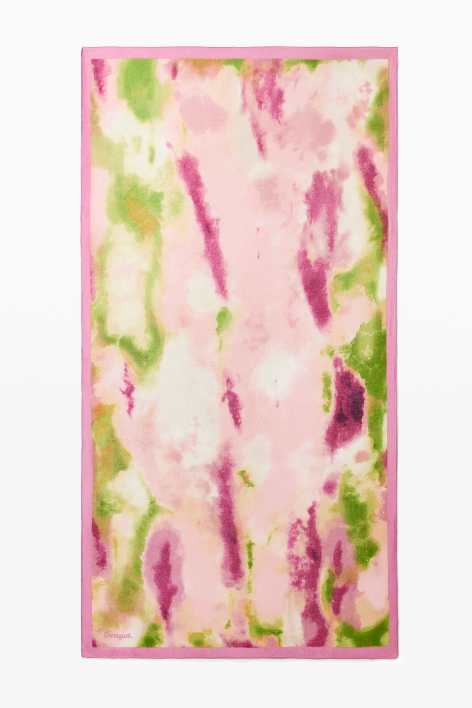 Foulard retangular acuarela