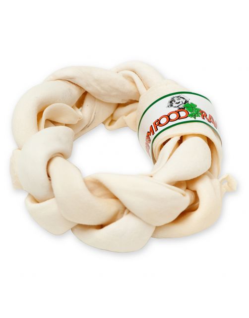 Farm Food Rawhide Dental Braided Donut Rund - Hondensnacks