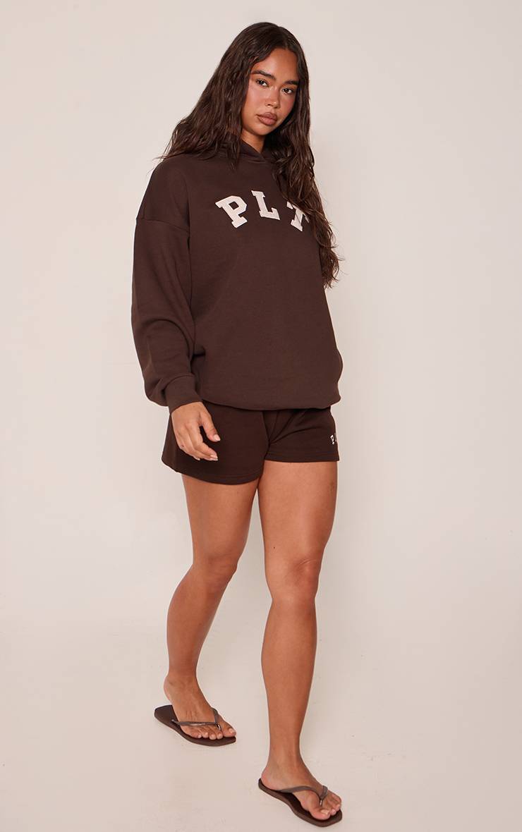 Espresso Sweat À Casynthétiqueche Oversize Avec Logo Plt