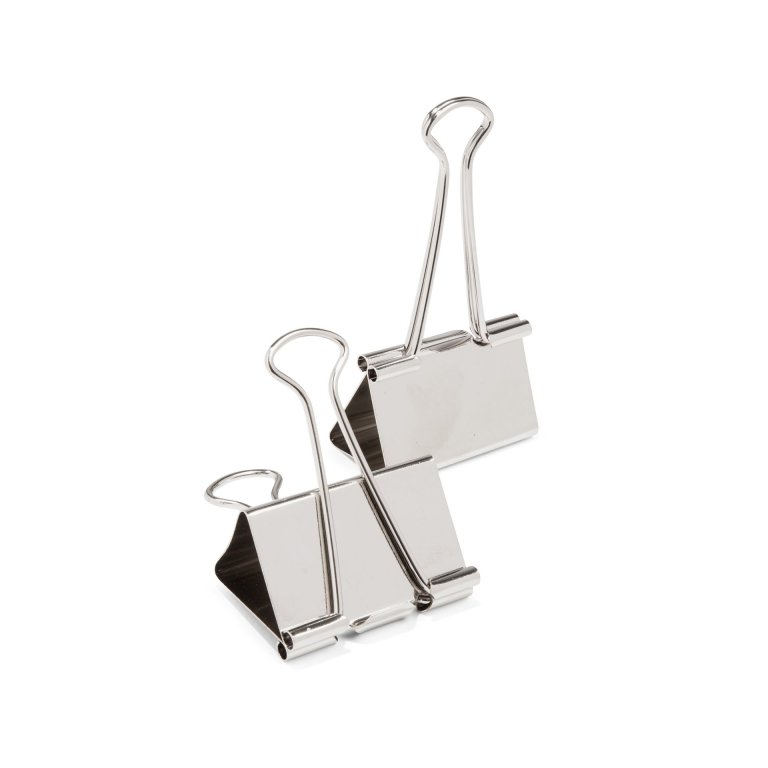 Foldback-Clips vernickelt, silber