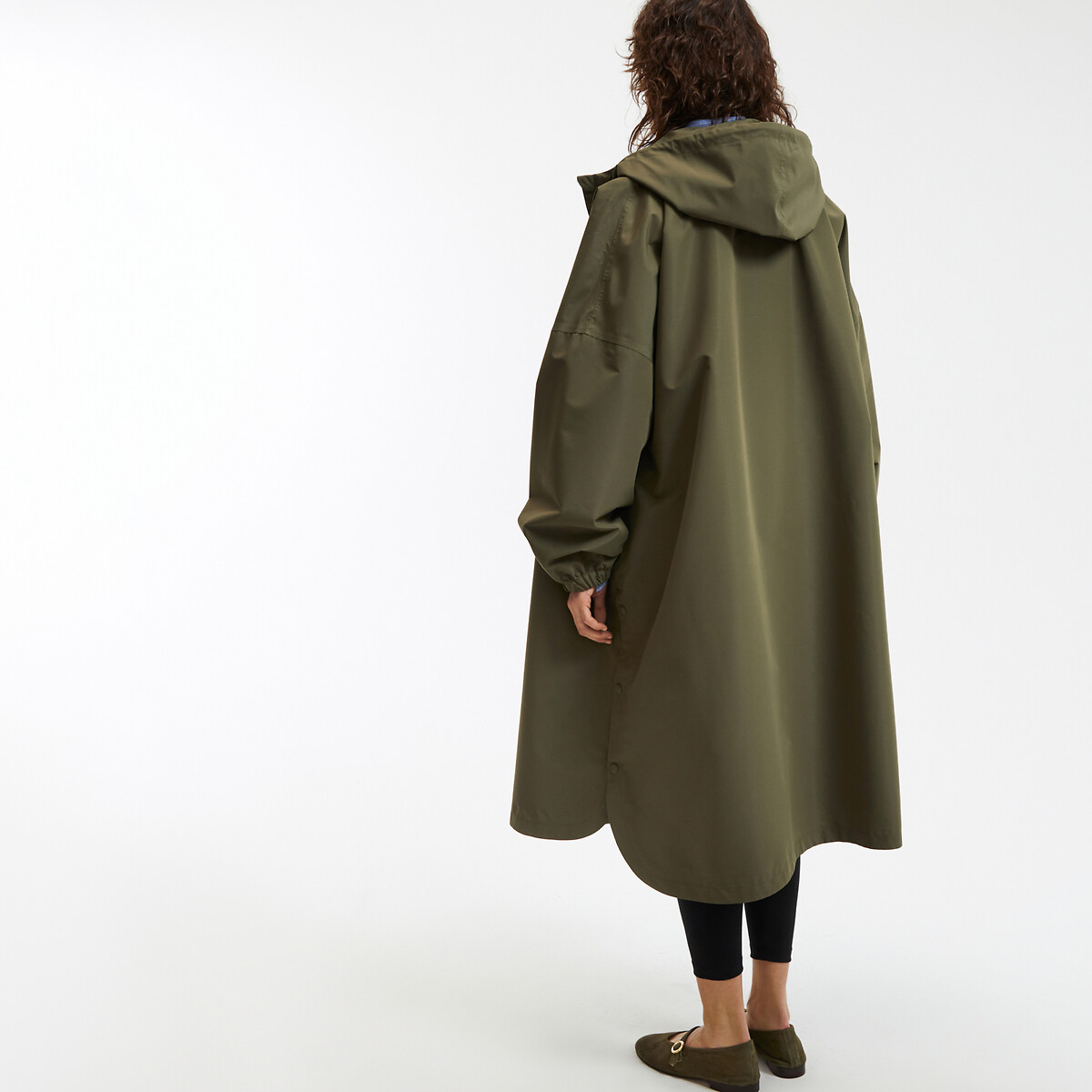 COLEÇÕES LA REDOUTE<br>Jaqueta corta-vento oversized com capuz
