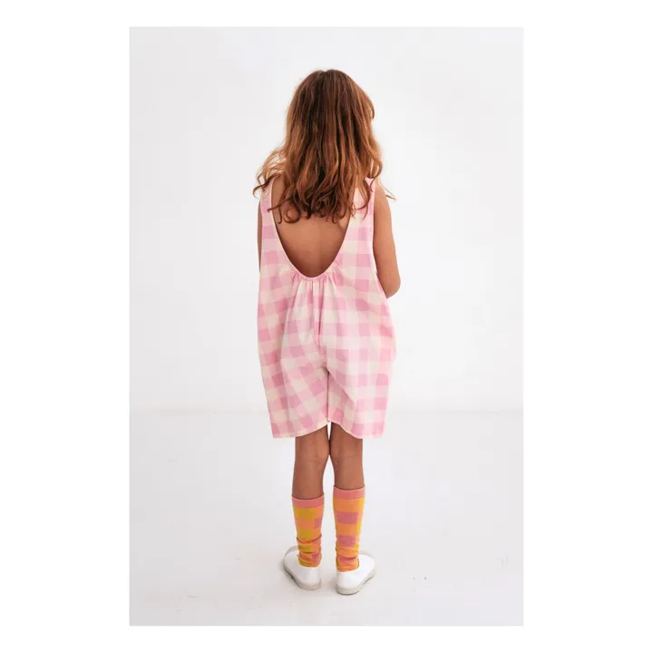 Repose AMS Combishort Coton Bio Carreaux | Rose
