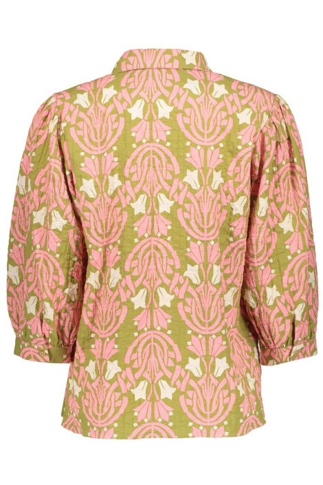 Geisha groene dames blouse