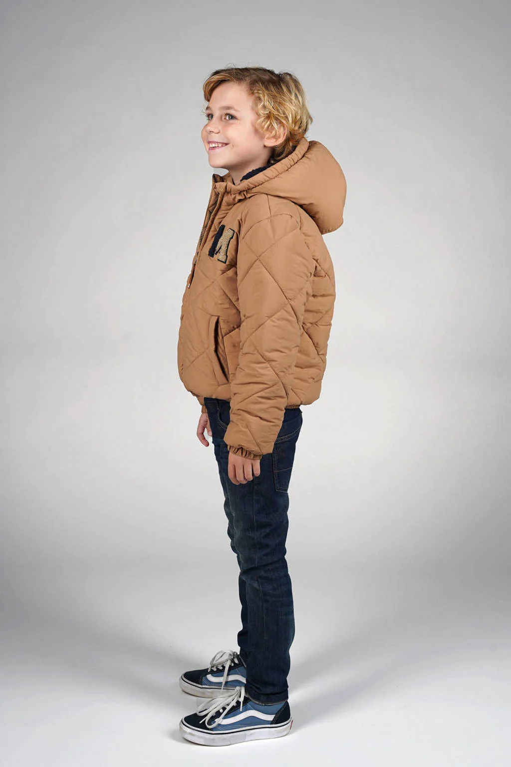 Moodstreet gewatteerde jas winter beige
