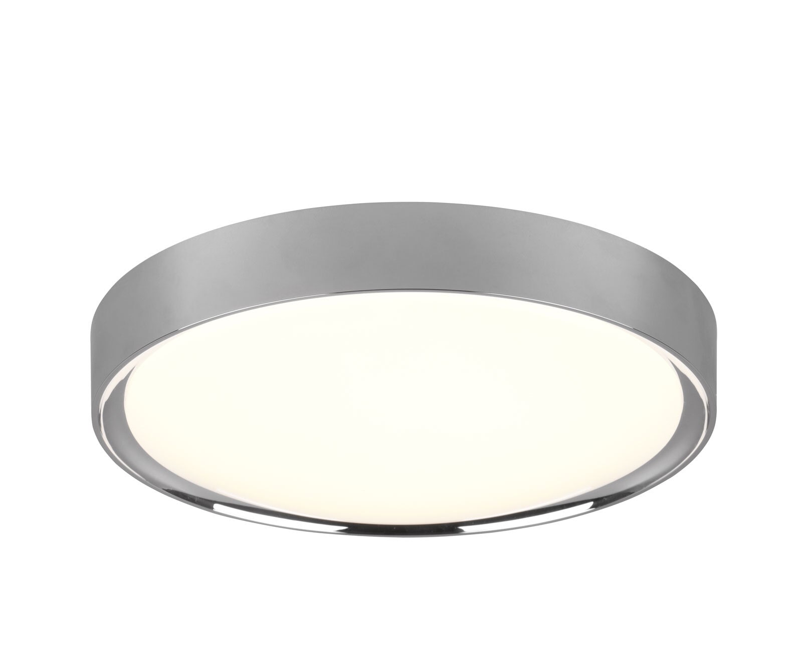 Clarimo Deckenleuchte weiß 659011801, D/H: 33/9 cm, Kunststoff, Textil