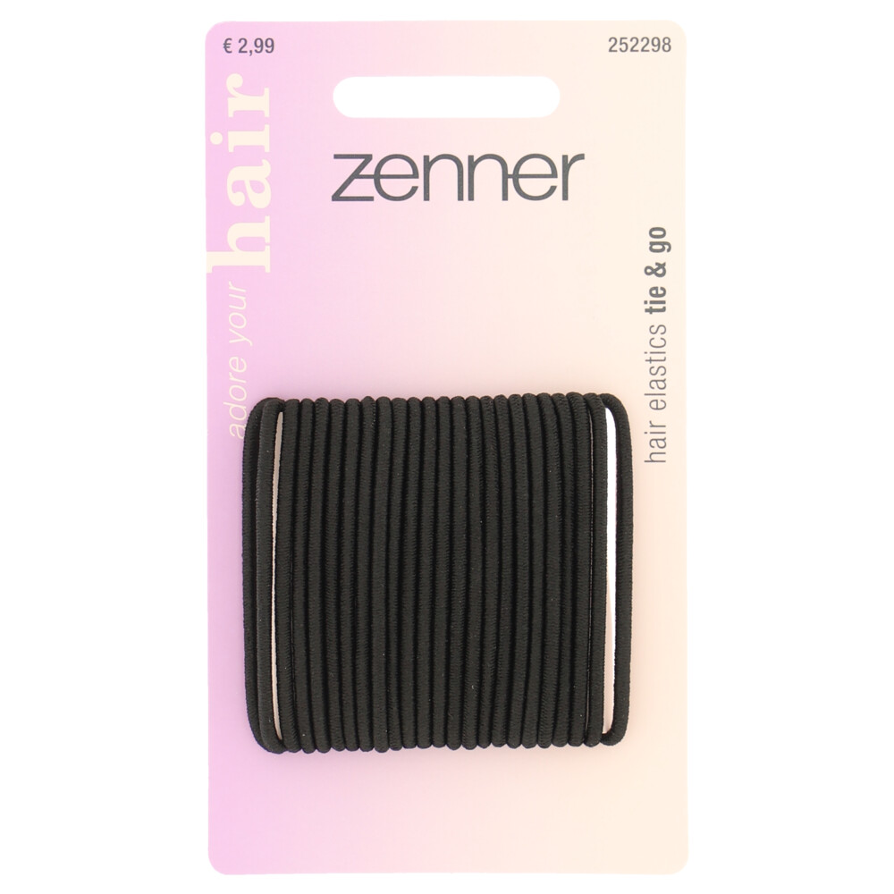 Zenner Elastieken Dun Zwart24 stuks