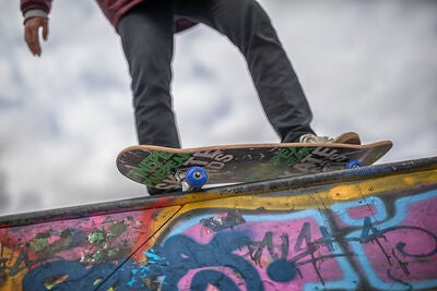 Pinepeak Skateboard, Svart/Grønn