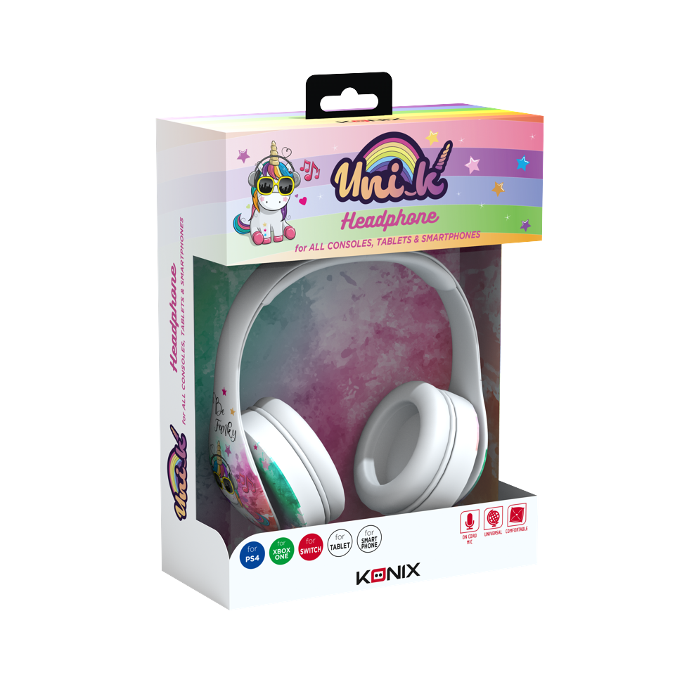 Konix Unik Wired Universal Headset Be Funky