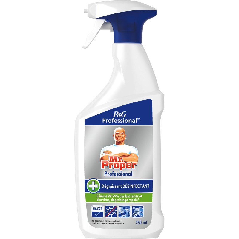 Désinfectant dégraissant M Propre Professionnel citron - Spray 750ml