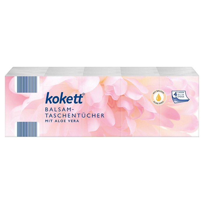 KOKETT Balsam-Taschentücher 4-lagig 24 x 10 Stück