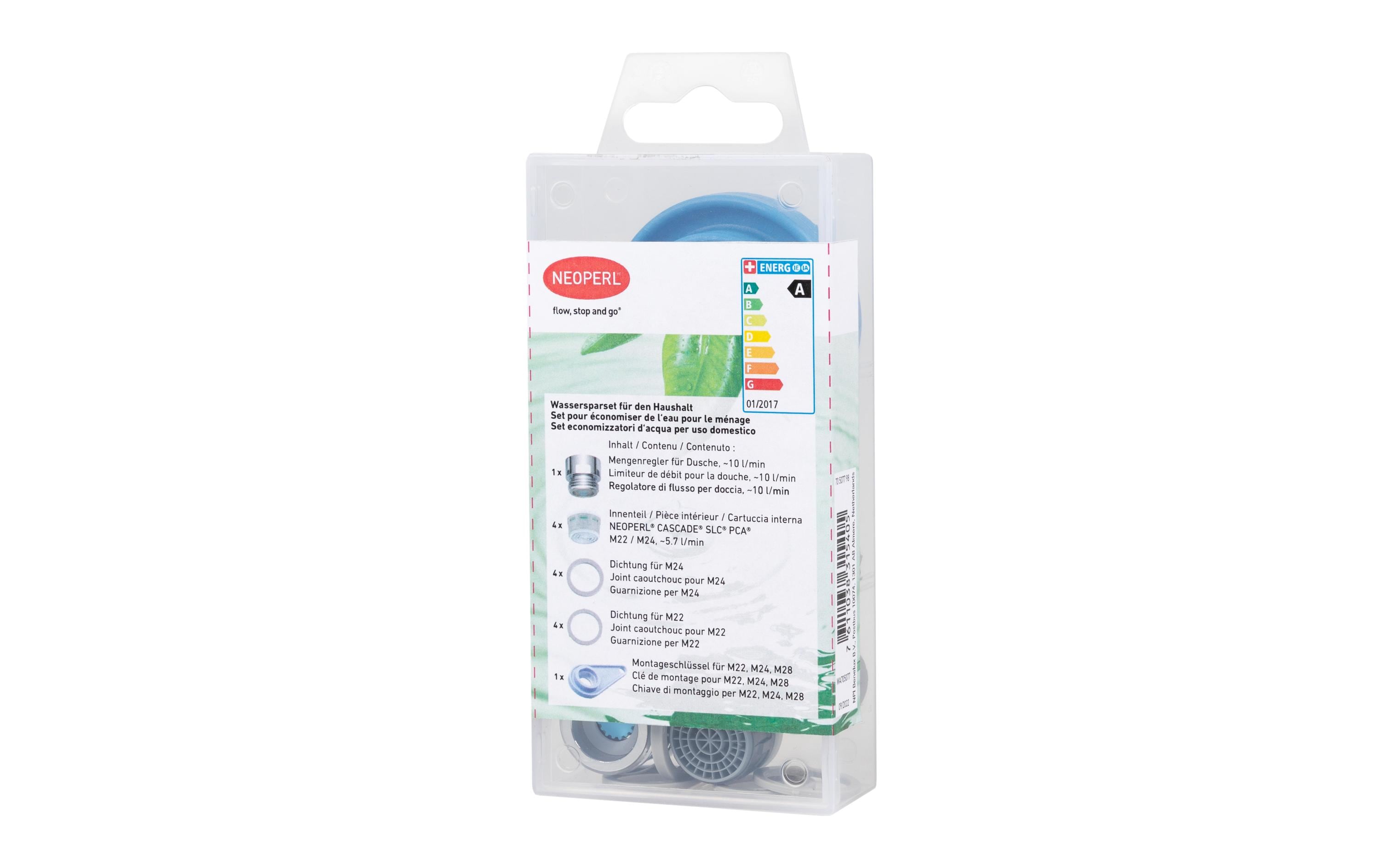 Wassersparset Cascade SLC AC 14-teilig, M22 / M24Wassersparset für den Haushalt