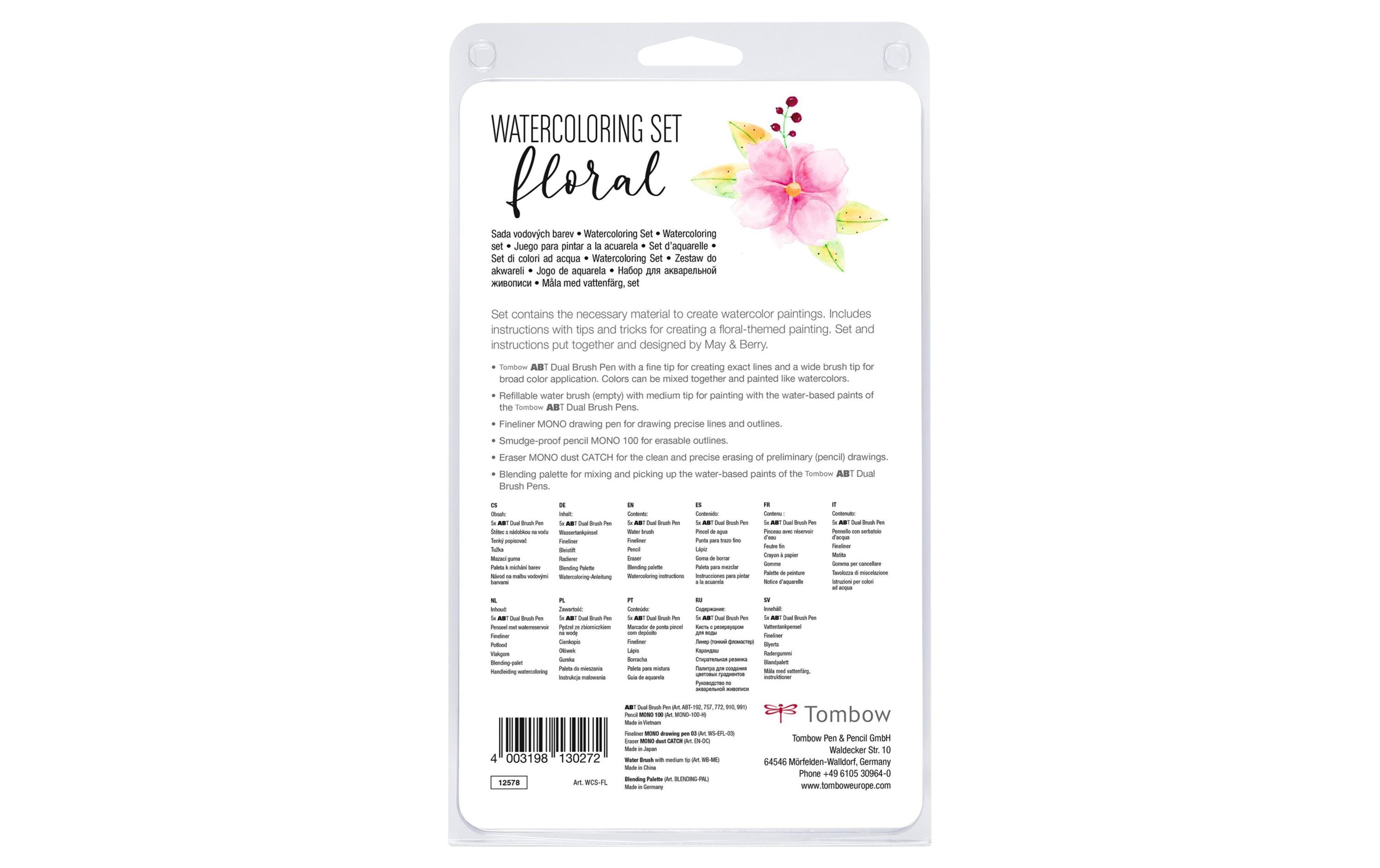 Fineliner Watercolor Set Floral RosaWatercolor Set