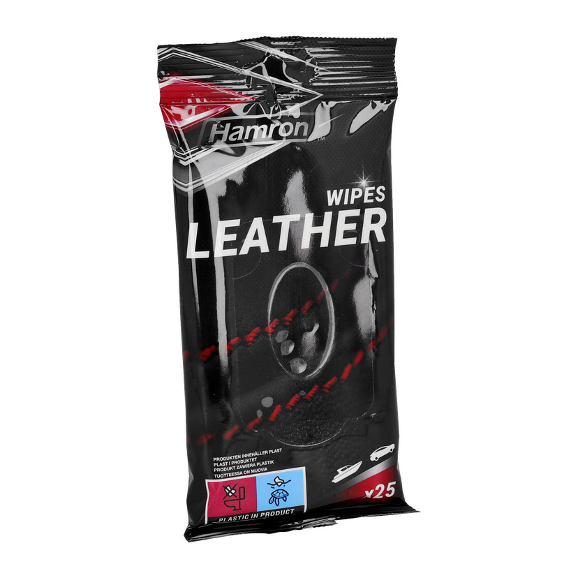 Rengjøringskluter for skinn/lær 25-pk