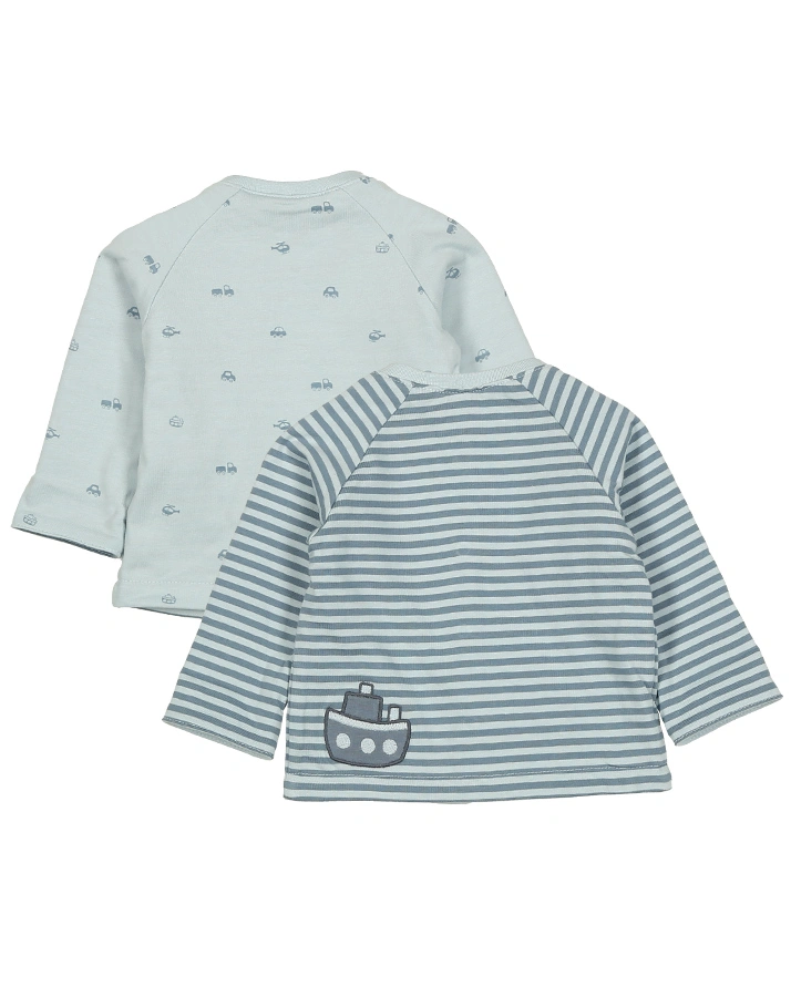 Wendejacke CAR gestreift in blau