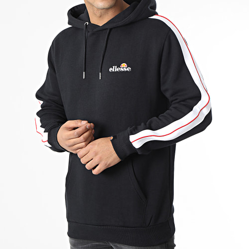 Sweat Capuche A Bandes Paiger SHQ17626 Noir