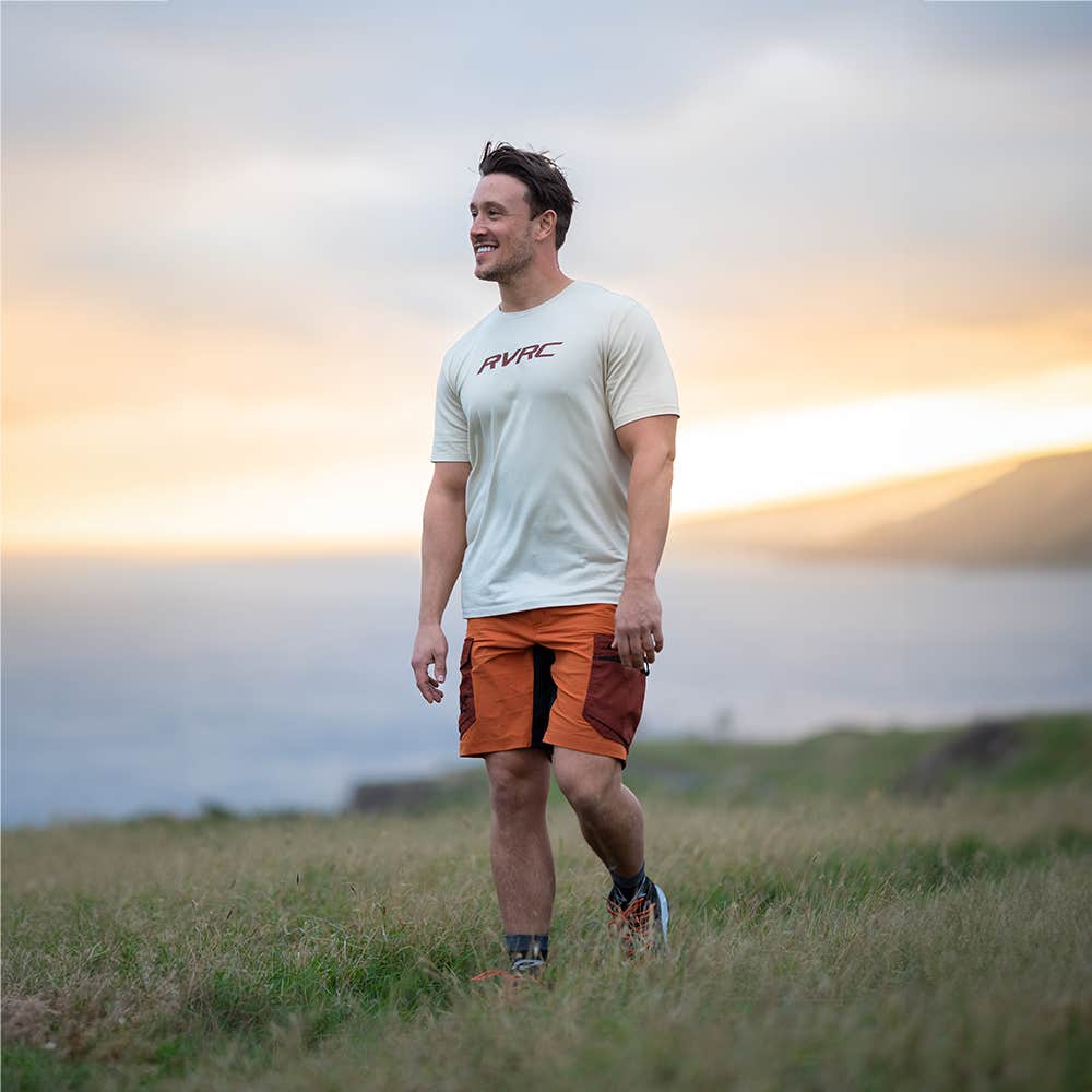 Mission Logo T-shirt Herre Oatmeal