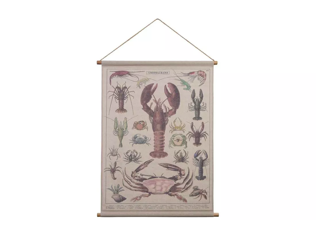 Toile imprimée en parchemin