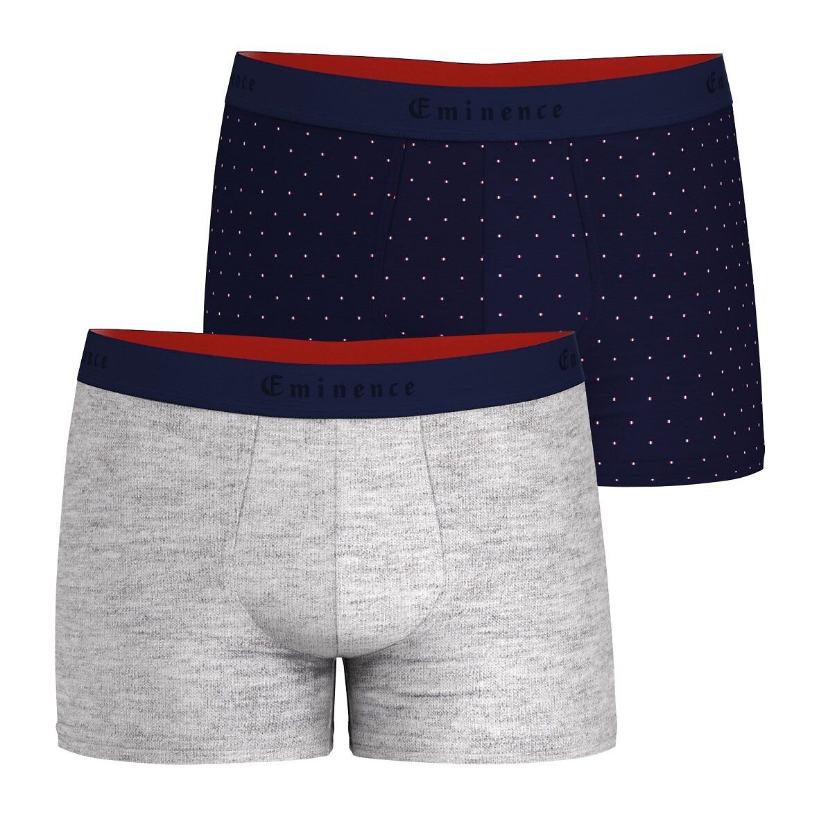 EMINENCE<br>Conjunto de 2 cuecas boxer, fabricadas na França