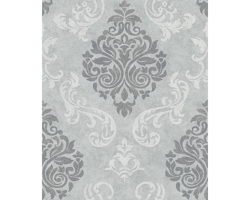 Vliesbehang 36570-2 Ornament Glans Grijs
