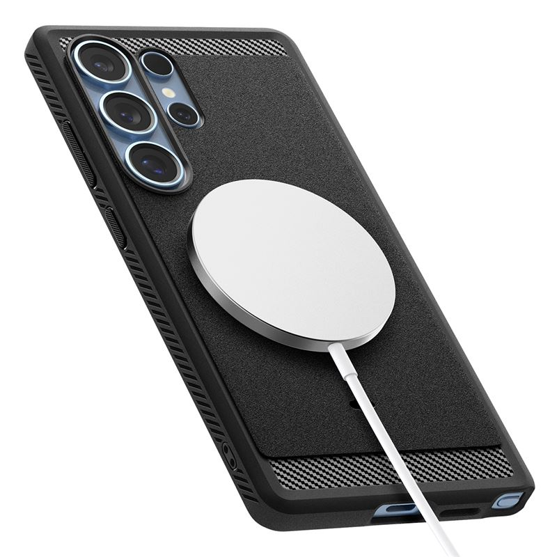 Samsung Galaxy S25 Ultra Rugged Armor Case Hülle MagSafe-Modul (ACS08951) - Schwarz (Matt)